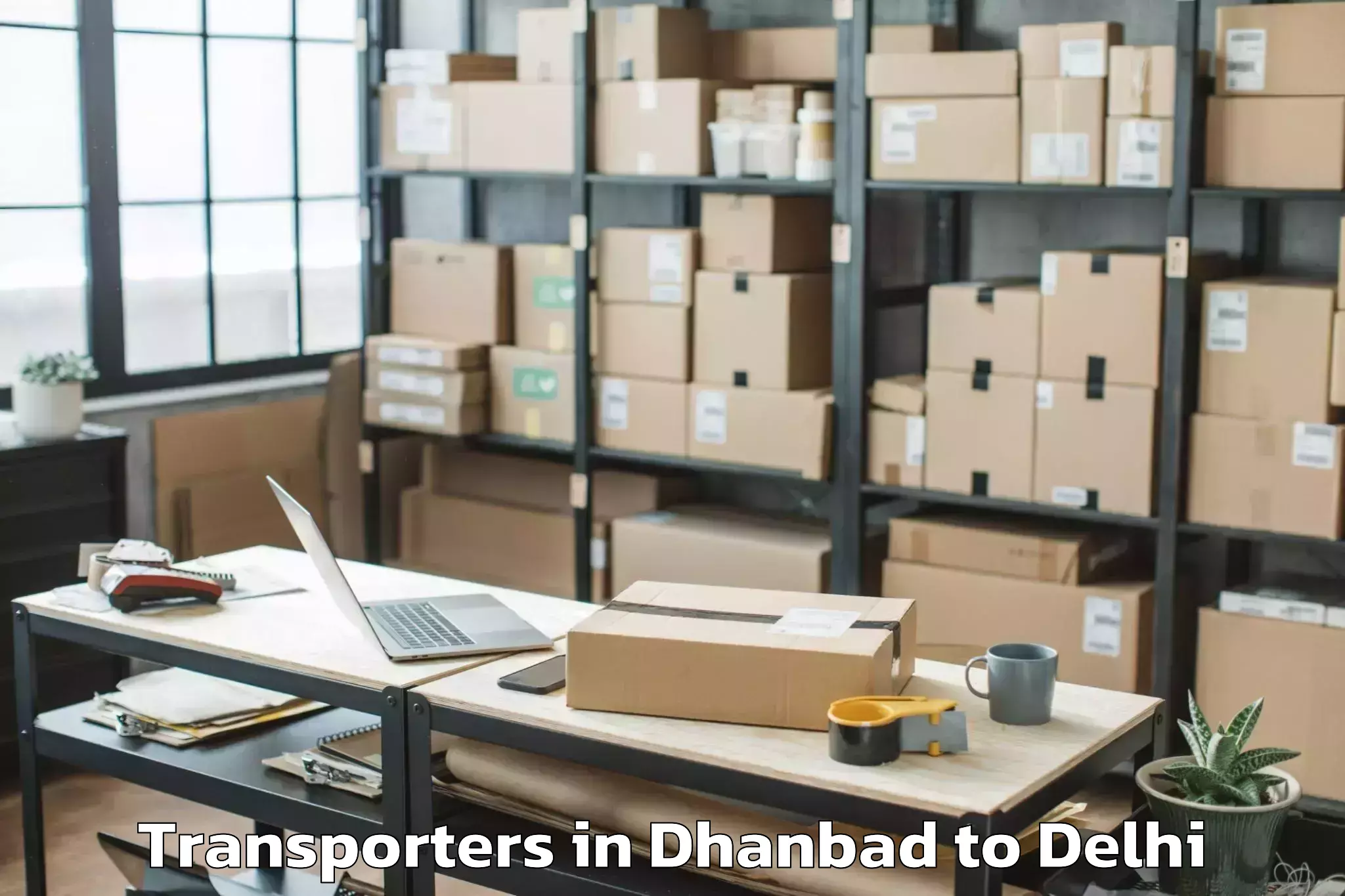 Hassle-Free Dhanbad to East Delhi Mall Transporters